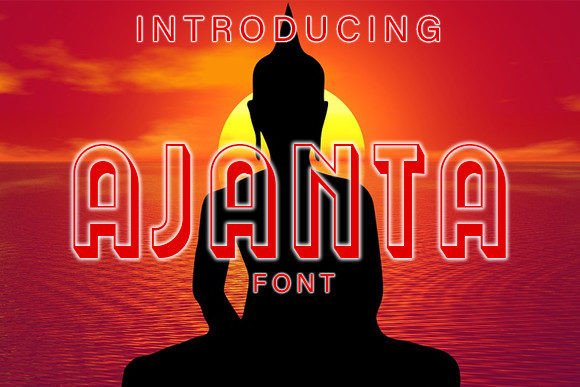 Ajanta: Elegant 3D Display Font for Scroll-Stopping Visuals