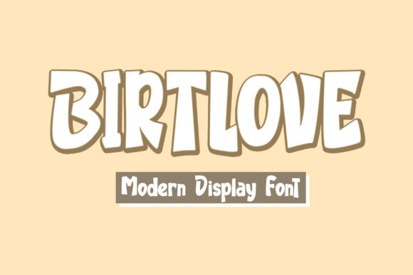 Birtlove Display Font for Handmade Creators