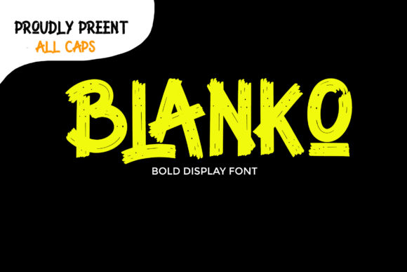 Blanko Display Font for Handmade Creators