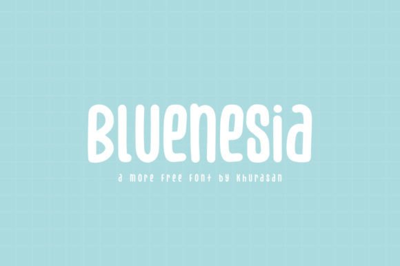 Bluenesia: A Modern Display Font for Scroll-Stopping Brand Content