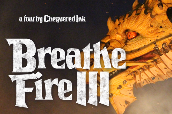 Breathe Fire III: A Whimsical Display Font That Ignites Design