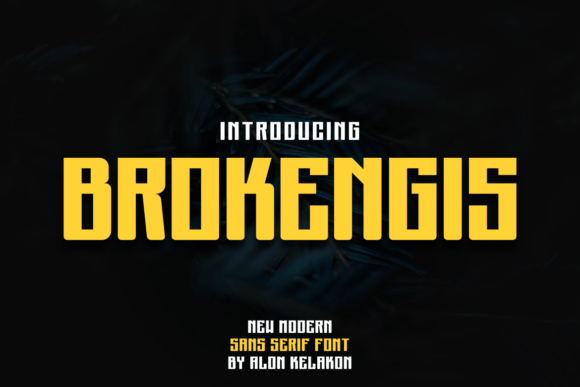 Brokengis: A Cool Modern Display Font for Bold Brand Identity