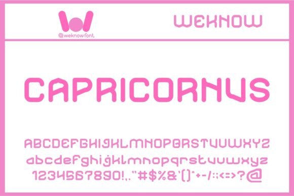 Capricornus Display Font for Bold, Futuristic Craft Projects