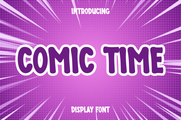 Comic Time: A Friendly Display Font for Joyful Editorial Design