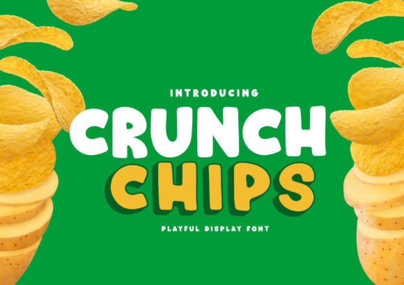 Crunch Chips Font: A Fun, Bold Display Font for Makers