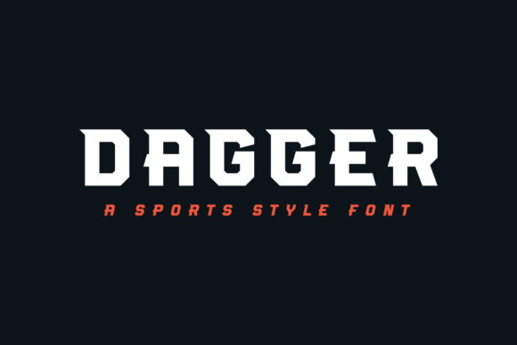 Dagger Display Font for Sports Branding and App Launches