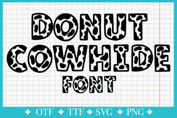 Donut Cowhide Font: Cute Hand-Drawn Display Fonts for Scroll-Stopping Visuals