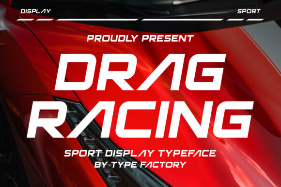 Drag Racing Font for Bold Branding and Headlines