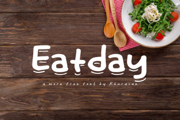 Eatday Font: A Modern Fancy Display Typeface for Makers