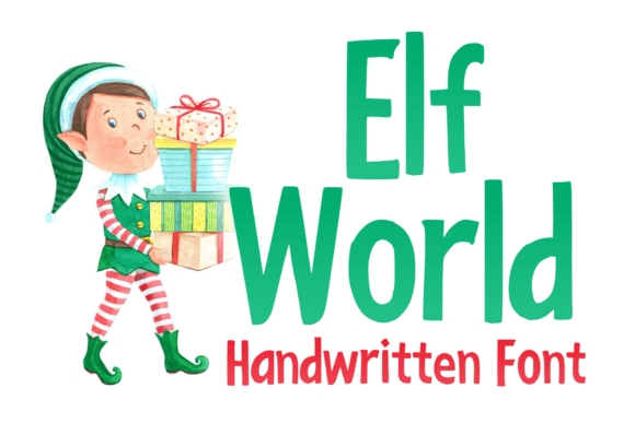 Elf World: A Playful Christmas Display Font