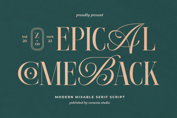 Epical Comeback Font for Handmade Brands & Printables