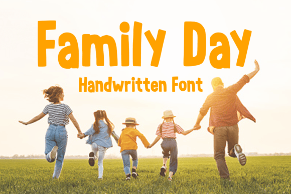 Family Day Display Font for Handmade Creators