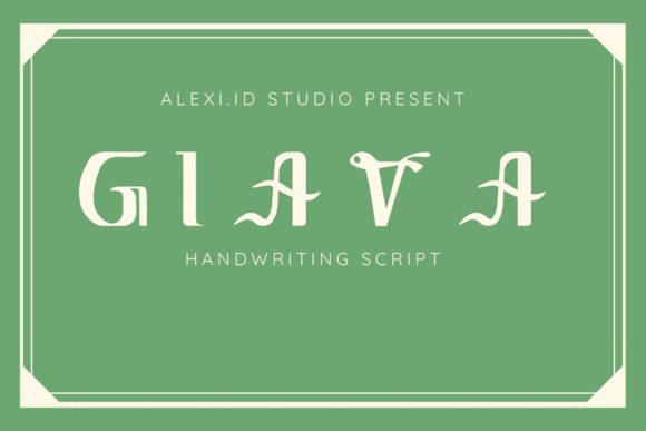 Giava Display Font for Handmade Invitations & Printables