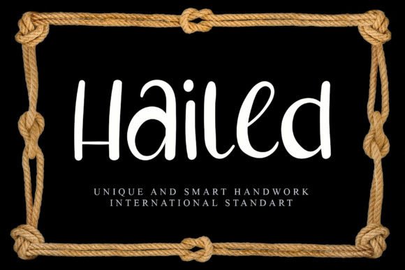 Hailed Font: Elegant Display Typeface for Digital Branding