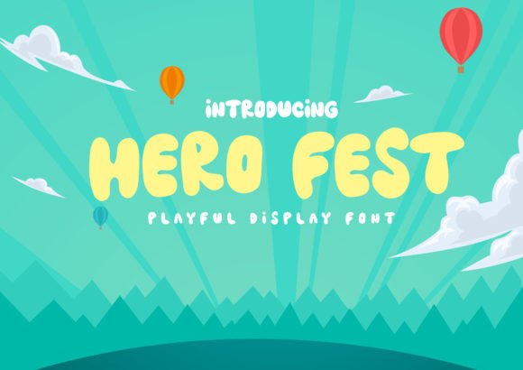 Hero Fest: A Whimsical Display Font for Playful Digital Brands