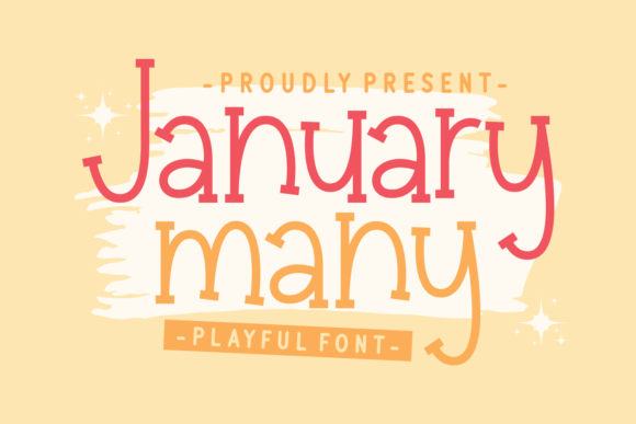 January Many: A Playful Display Font for Creative Branding