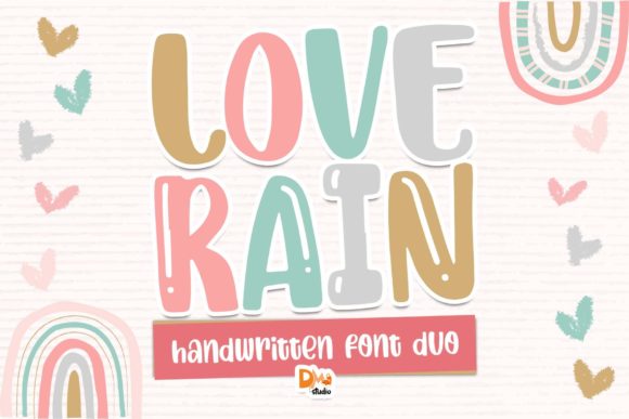 Love Rain Display Font for Editorial Design