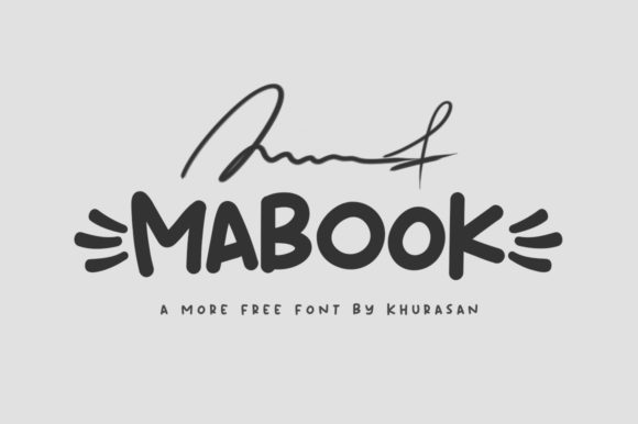 Mabook: A Modern Fancy Display Font for Real Branding