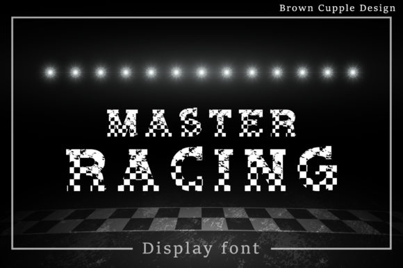 Master Racing Display Font for Handmade Creators