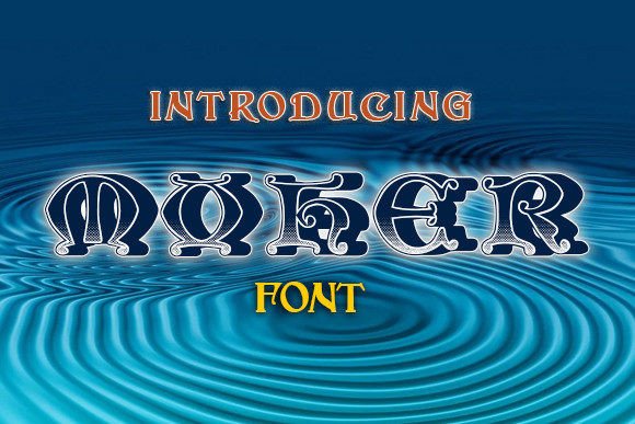 Moher: A Stylish Celtic Display Typeface for Small Business Branding