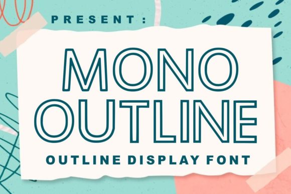 Mono Outline: A Friendly Yet Assertive Display Font for Campaigns
