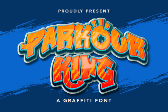 Parkour King: A Graffiti Display Font for Bold Digital Identity
