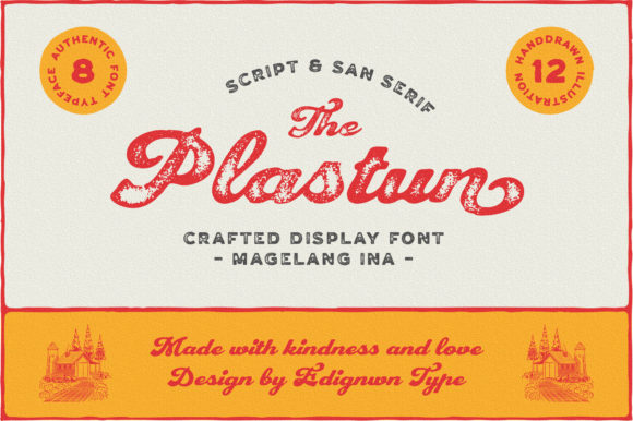 Plastun Vintage Display Font for Handmade Branding