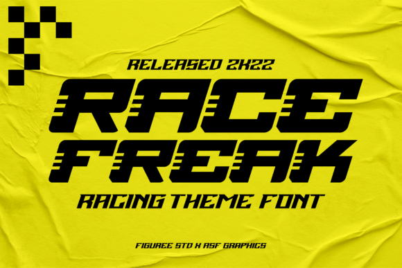Race Freak: The Ultimate Racing-Themed Display Font