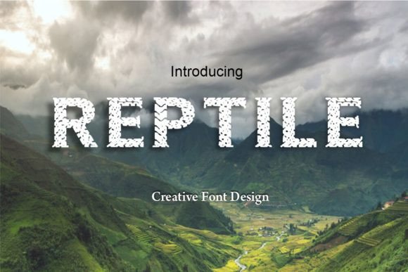 Reptile Display Font for Handmade Creatives