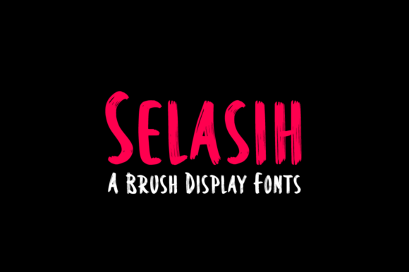 Selasih: A Modern Brush Display Font for Editorial Identity