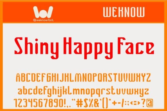 Shiny Happy Face Font for Memorable Brand Identity