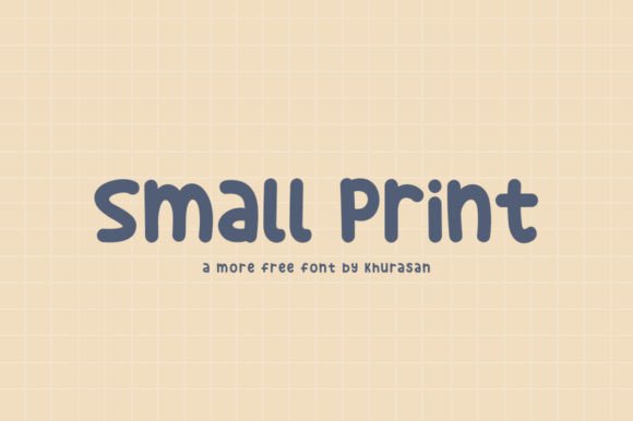 Small Print Font for Handmade Labels & Elegant Branding