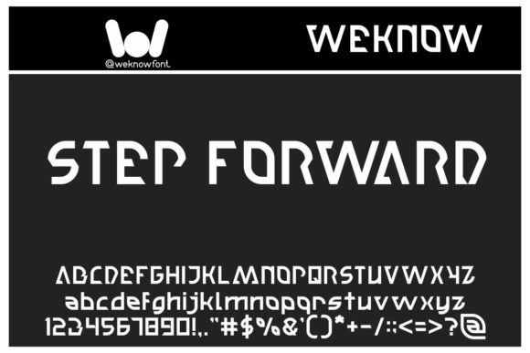 Step Forward Font: A Techno-Themed Display Font for Bold Brand Identity