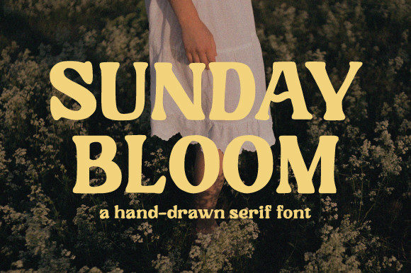 Sunday Bloom Display Font for Editorial Warmth