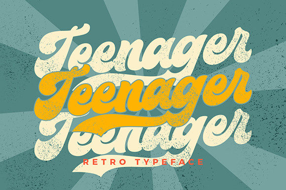Teenager: A Paint-Brushed Display Font for Editorial Warmth