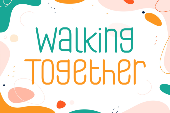 Walking Together Font for Small Business Branding